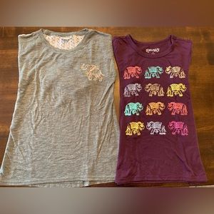 Adorable Elephant graphic tees.